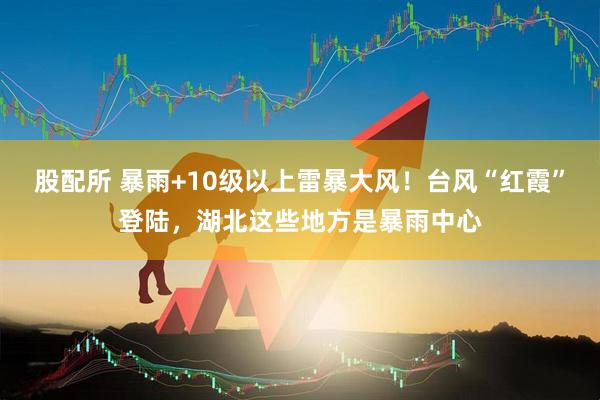 股配所 暴雨+10级以上雷暴大风！台风“红霞”登陆，湖北这些地方是暴雨中心